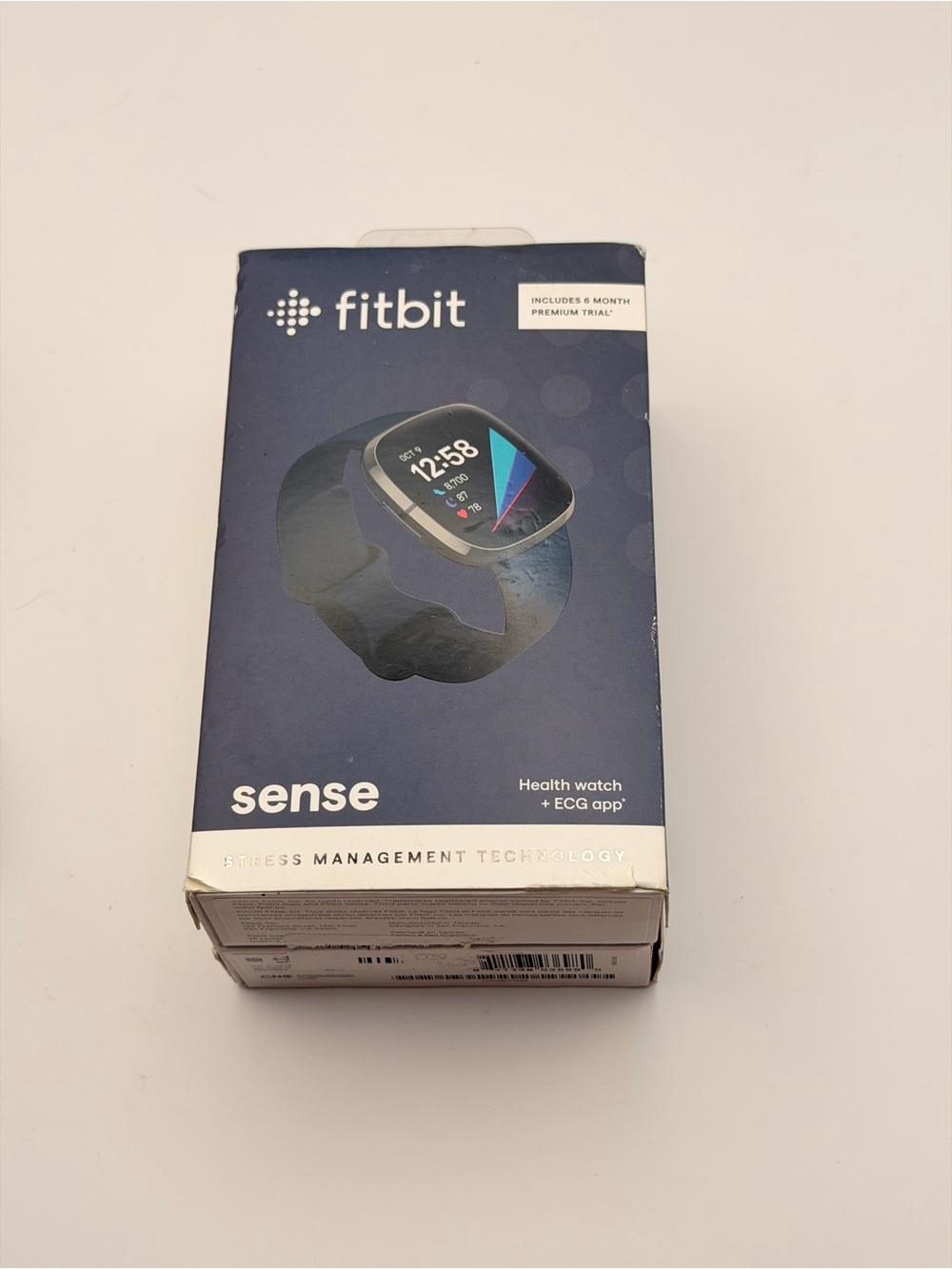 Fitbit Sense Advanced, Full Set, New, Blue & Silver, Charger Included,